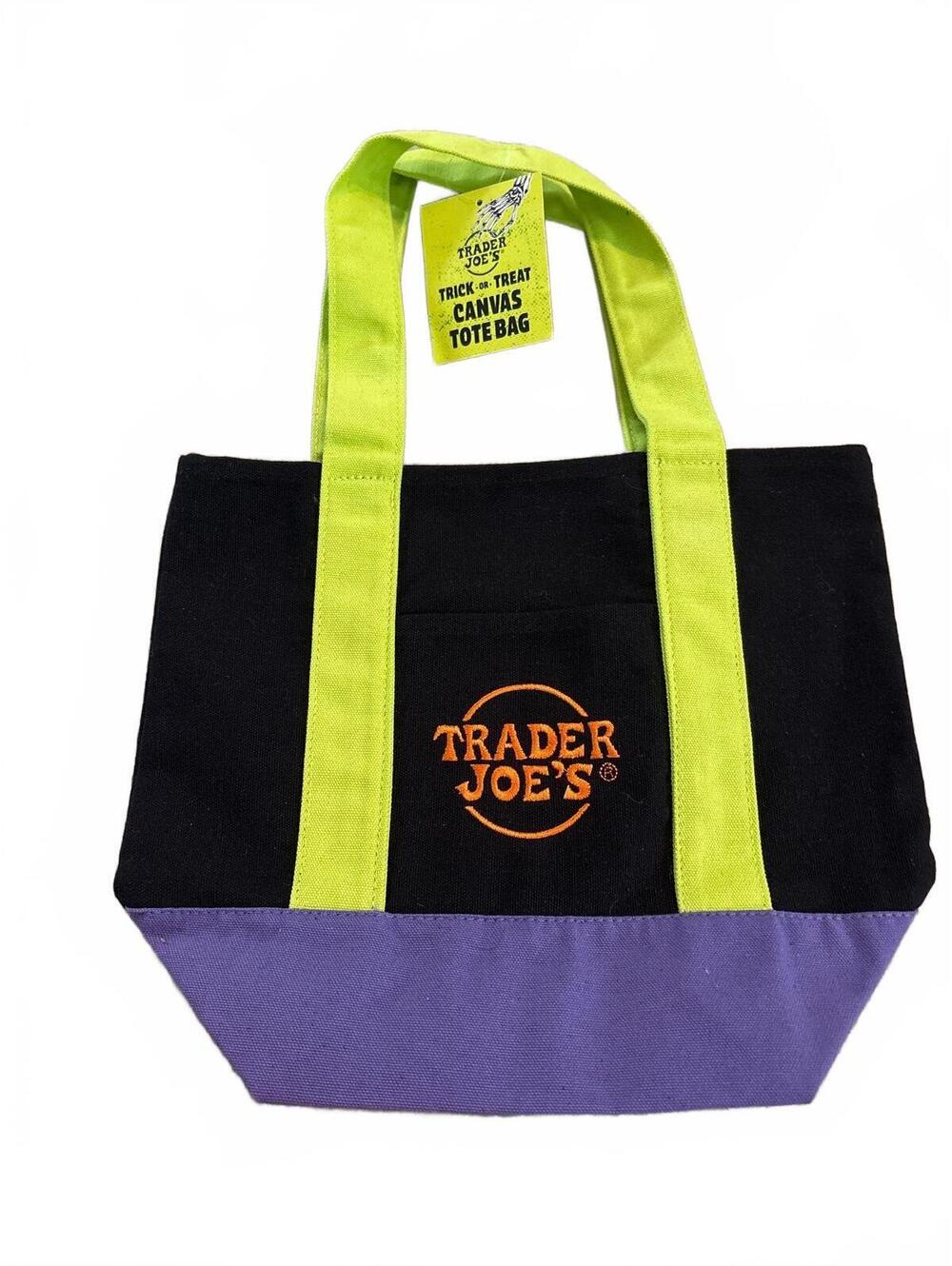 limited-edition Trader Joe's Halloween Mini Canvas Tote Bag